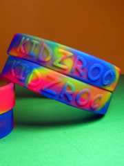 Embossed Multi Coloured  Wristband